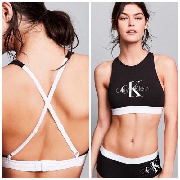 Calvin Klein Other - Calvin Klein retro bralette sports bra ck logo